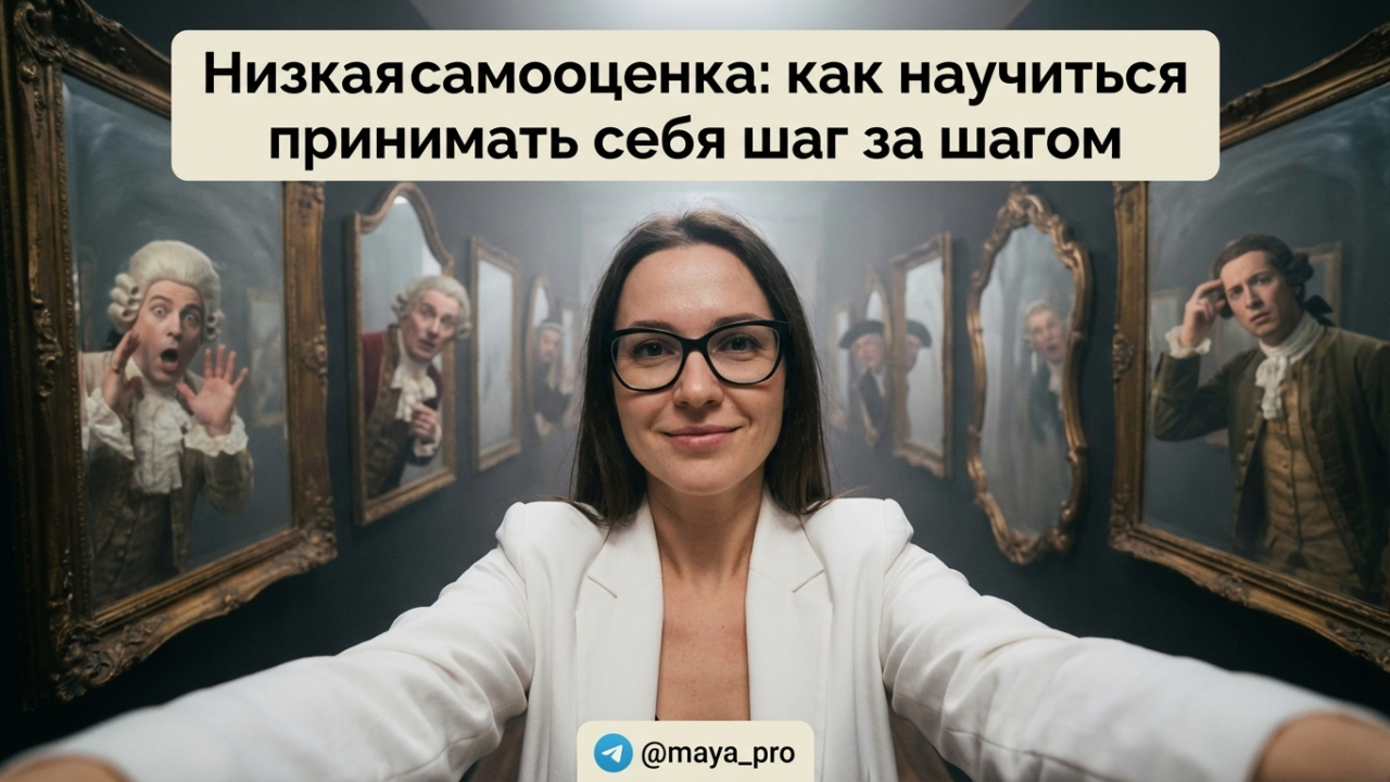 Низкая самооценка: как научиться принимать себя шаг за шагом