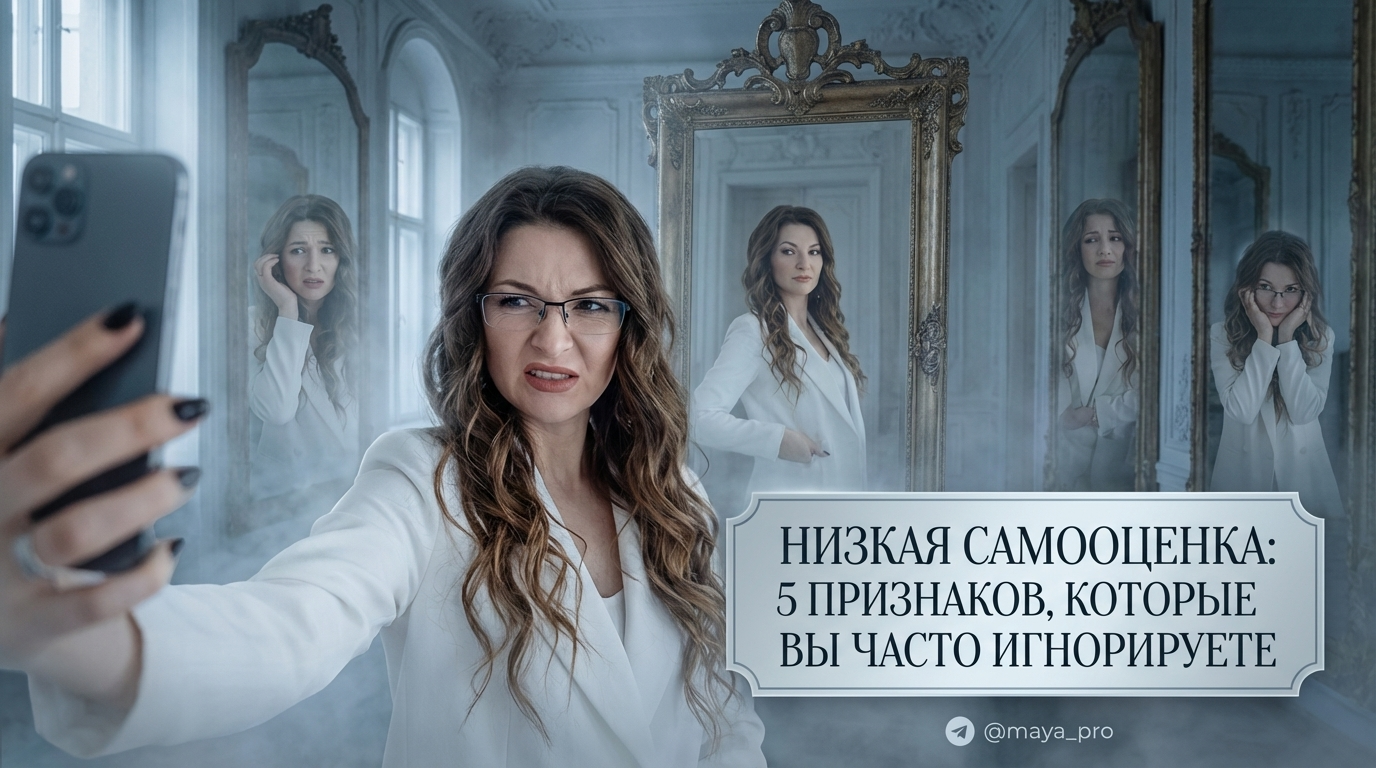 Человек, сомневающийся в себе — иллюстрация 5 признаков низкой самооценки